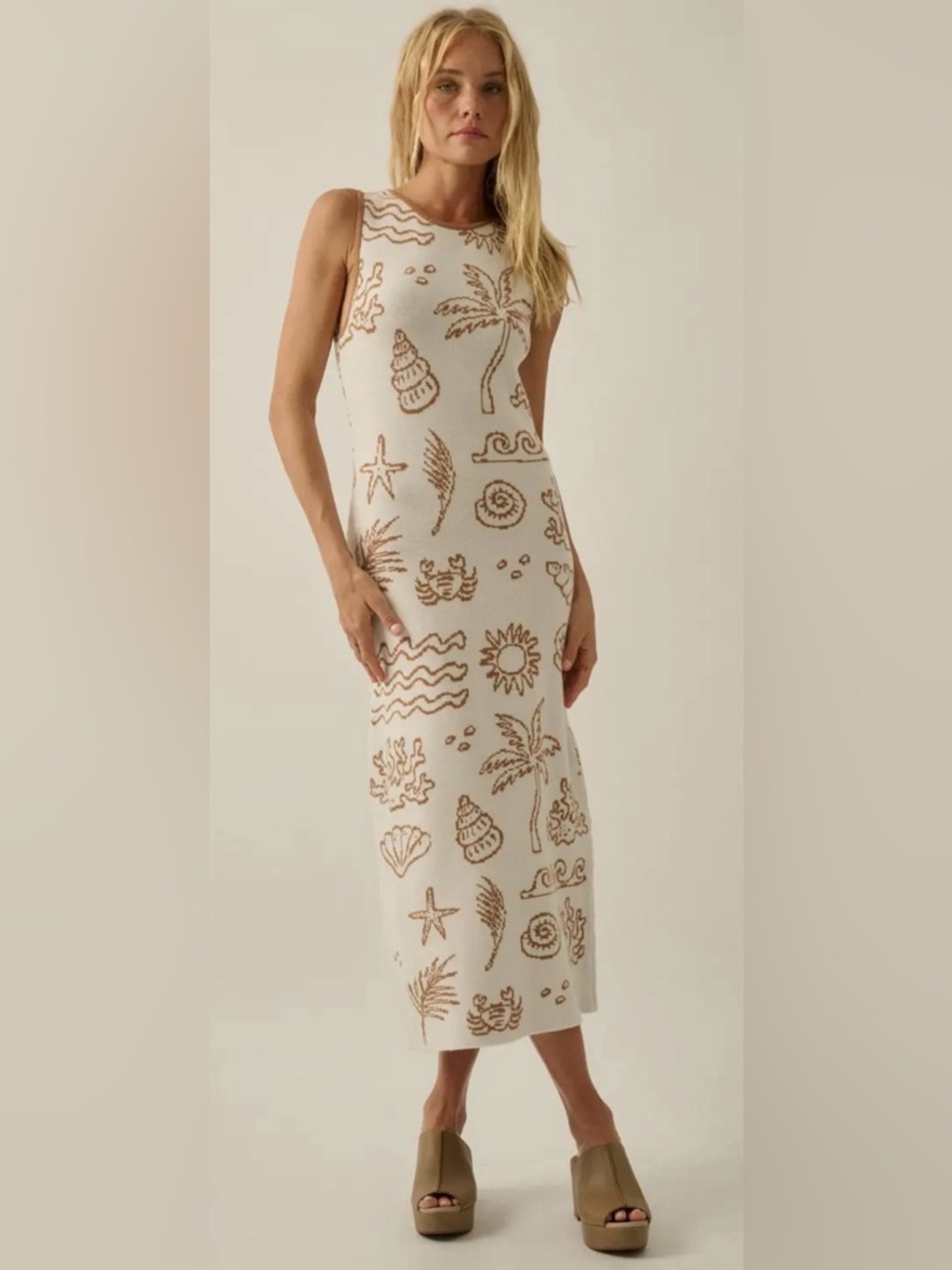 New PROMESA nwt nautical sea knit long dress